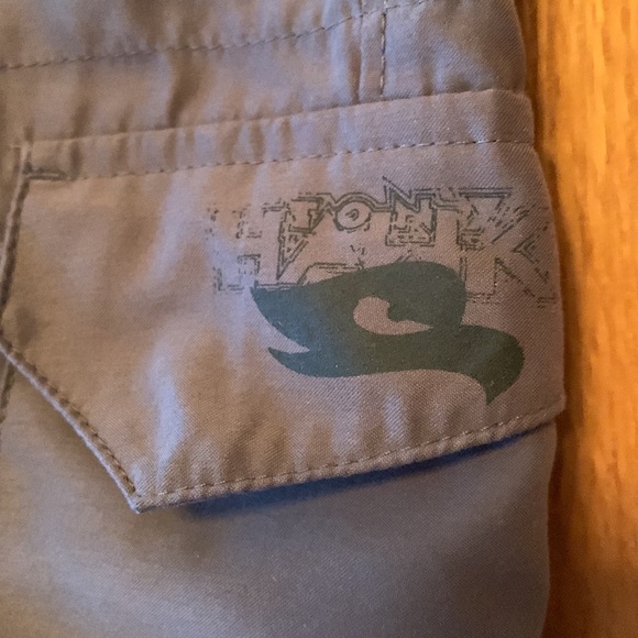 Tony hawk size 5 gray polyester cargo 4 pocket skater shorts VGUC - Picture 5 of 12